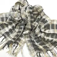 Cozy Acrylic Texture Yarn Plaid Scarves