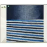 Dobby Strips Fake Knitted Denim Jeans Fabric