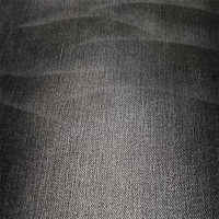Stock Lot Black Heavy Stretch Denim Fabric