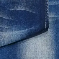 9.7oz Blue Satin Tr Denim Fabric