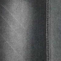 Black Twill Lycra Denim Fabric