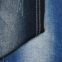 Deep Blue Bamboo Tr Denim Fabric For Jeans