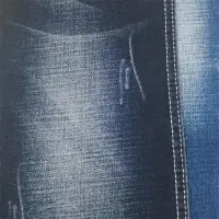Dark Blue 10s Full Bamboo Tr Denim Jeans Fabric