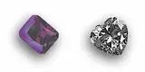 Cubic Zirconia Amethyst Heart