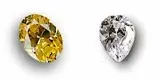 Cubic Zirconia Citrine Yellow Pear