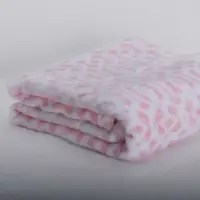White Pink Adult Blanket