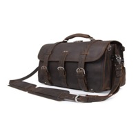 Full Grain Leather Shoulder Briefcase
