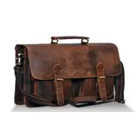 Genuine Leather 17'' Laptop Bag Briefcase