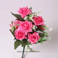 Artificial Flowers Rose 10 Heads 6cm