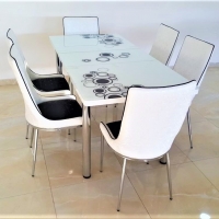 Glass Dining Table With 6 Chairs