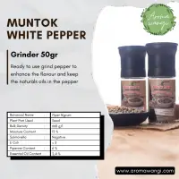 Muntok White Pepper Grinder ( Bottle 50g)
