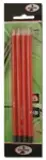 Prism shape 4 pack carded pencils-hb