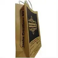 Brown Printed Paper Bag