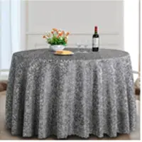 Damask Jacquard Table Cloth Fabric For Hotel