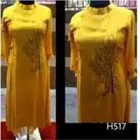 Round Neck Designer Kurti