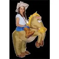 Inflatable cowboy costume