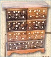 Brass Inlay Cabinet