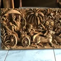 Antique 3d Carved Ramayana/Mahabaratha