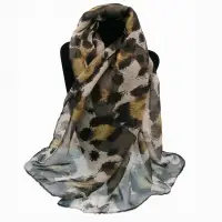 Leopard Print Oblong Scarf