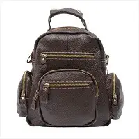 Cow leather backpack