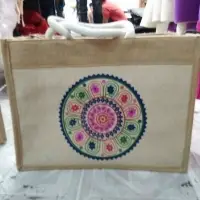 Printed Jute Shopping/ladies Bags