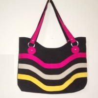 Jute/fabric Ladies Bag