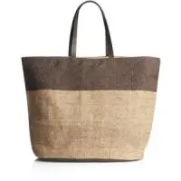 Jute/Fabric Tote Bag