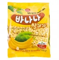 Rice Cracker With Banana Flavor Coated