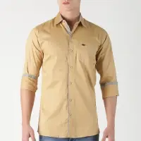 How's It Cotton Casual Slim Fit Shirt For Men