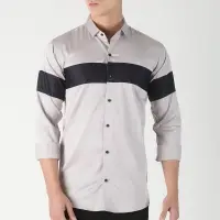 How's It Cotton Casual Slim Fit Shirt For Men