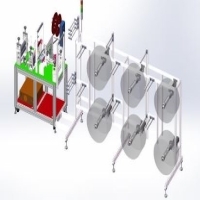 N95 semi-automatic mask making machine