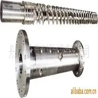 Rubber screw and barrel