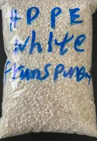 HDPE transparent and white pellets p.i.
