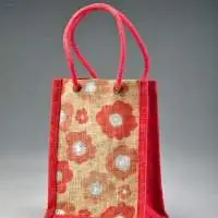 Jute Toy Bag With I Let rope handle
