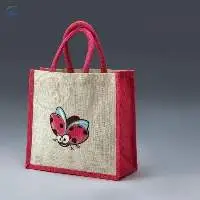 Jute Toy Bags Butterfly Print