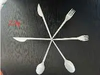 disposable spoon and fork