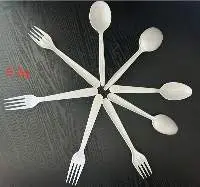 disposable spoon and fork