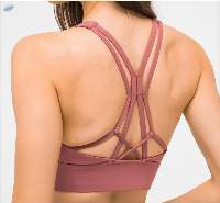 Women Beauty Cross Back Sports Bra Crop Top