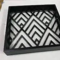 Chevron Tray Black