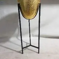 Egg Shape Planter Stand Gold