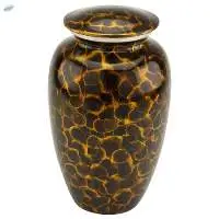 Black With Yellow Dots Print Urns