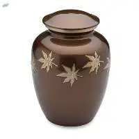 Brown Leaf Urns