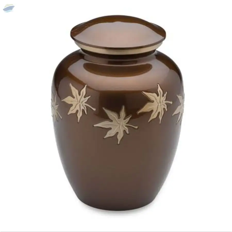 Brown Leaf Urns