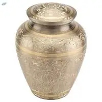 Light Golden Flower printed urns