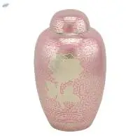 Pink With Rose Print Urns