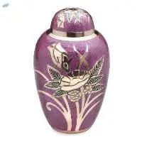 Purple printed urns