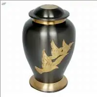 Black Baird printed urns