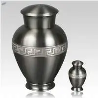 Black antuc urns printed