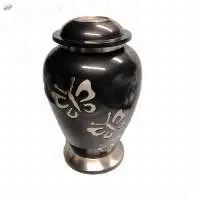 Black Buterfly Print Urns 