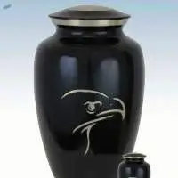 Black Eagel print urns